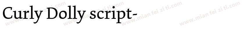 Curly Dolly script字体转换
